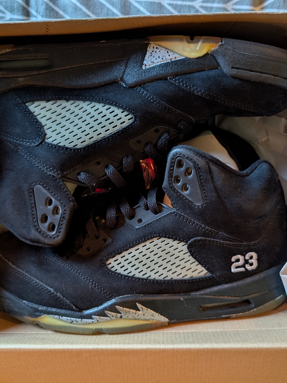 Size 10.5 - Air Jordan 5 Retro 2011 Black Metallic (2011)